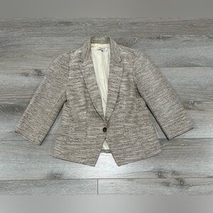 Madewell Shrunken Sandspun One Button Tan Blaze